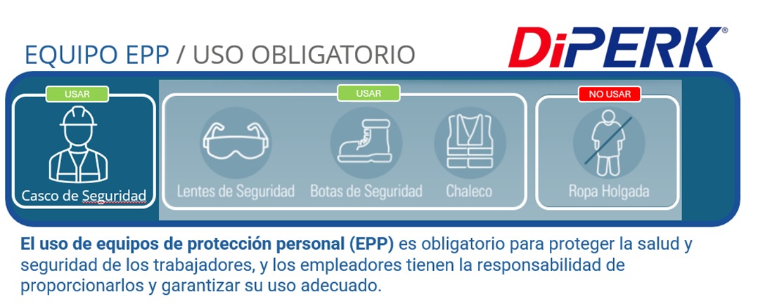 Uso obligatorio de EPP